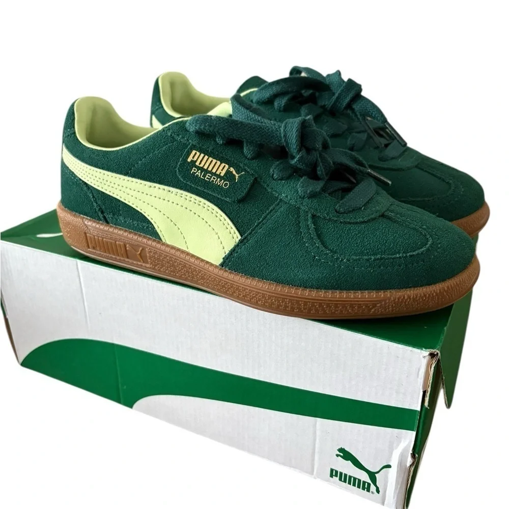 Puma Green Retro Sneakers